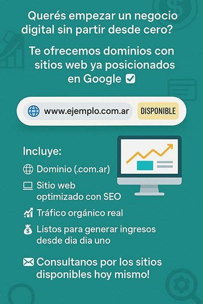 Promo Diseño Web + Dominio